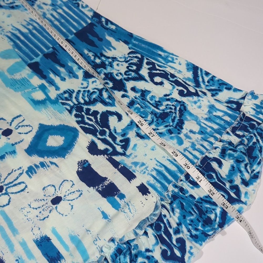 Parsley & Sage Top Womens Large Blue White Art Tunic - Picture 9 of 9